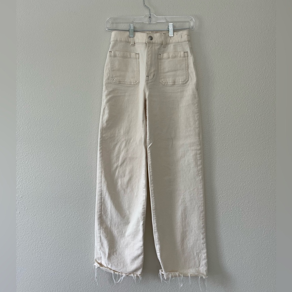 Madewell Cream High Rise Jeans Classic Style